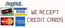 We Accept Credit Cards
